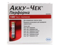 Тест-полоски, Accu-Chek (Акку-чек) №100 перформа пенал